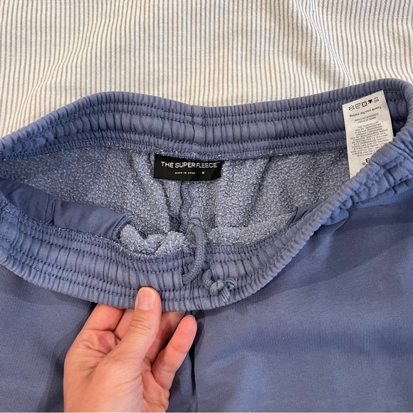 Aritzia Super Puff Super Fleece Sweatpants - blue size M - Picture 6 of 8